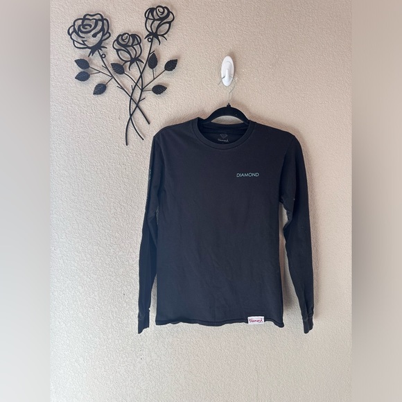 Vintage Diamond Supply Co. Tiffany Blue Script Long Sleeve Size Small - Picture 2 of 7